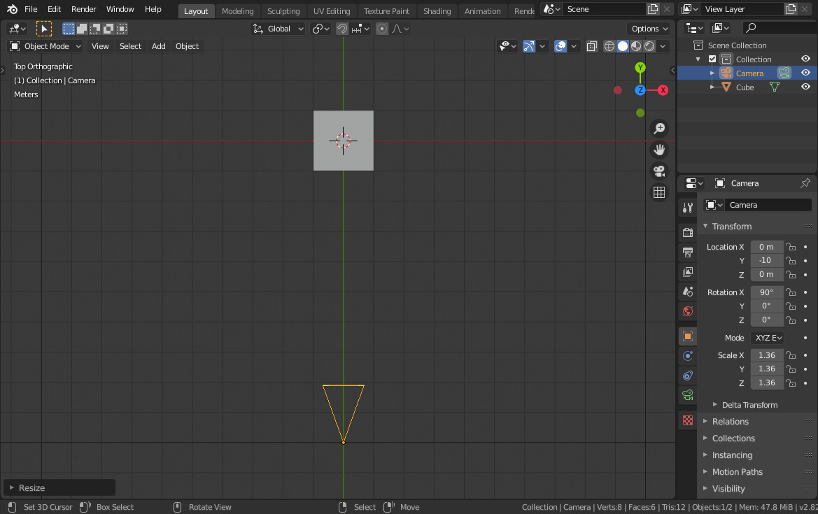 Complex scene setup