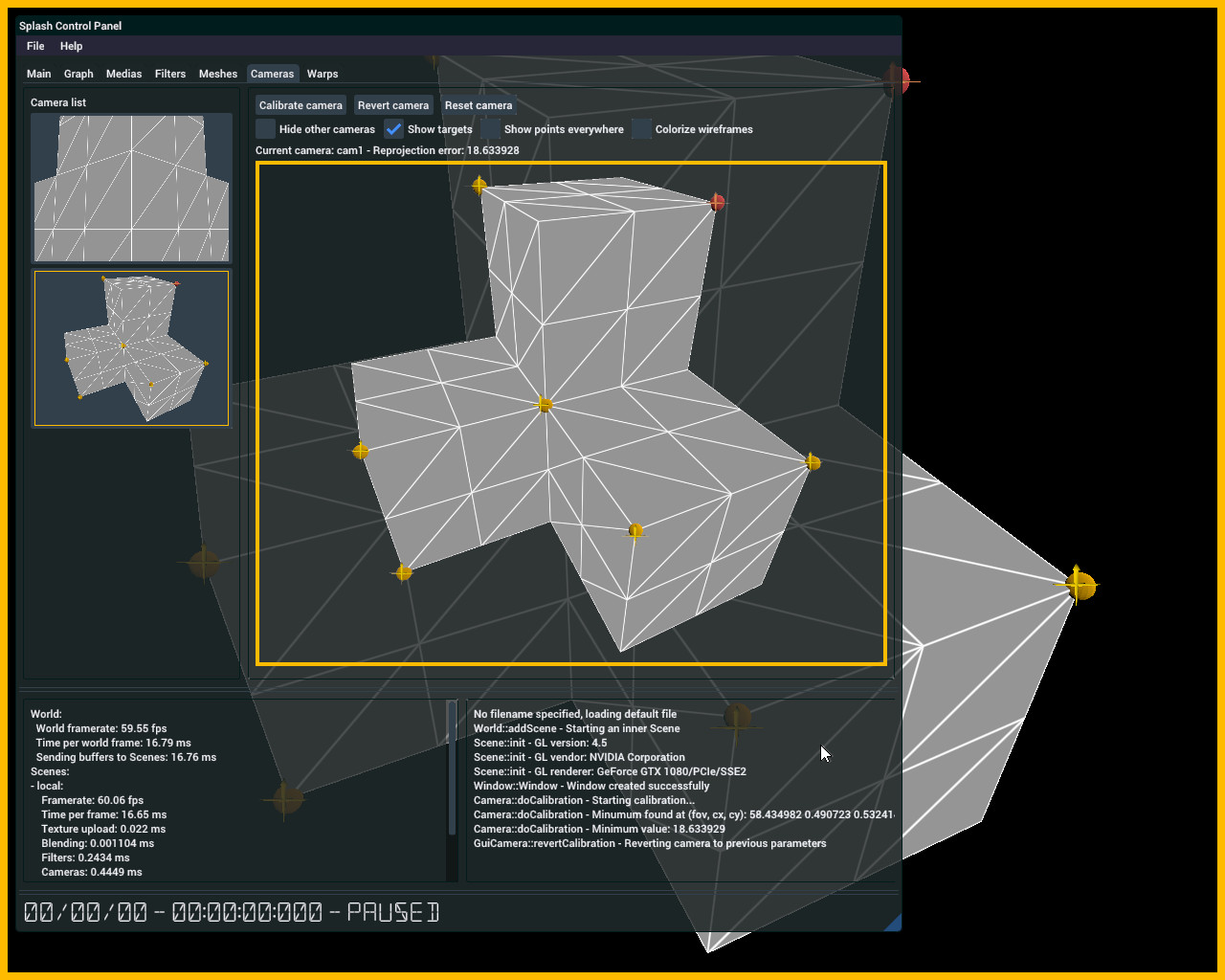 Geometrical calibration