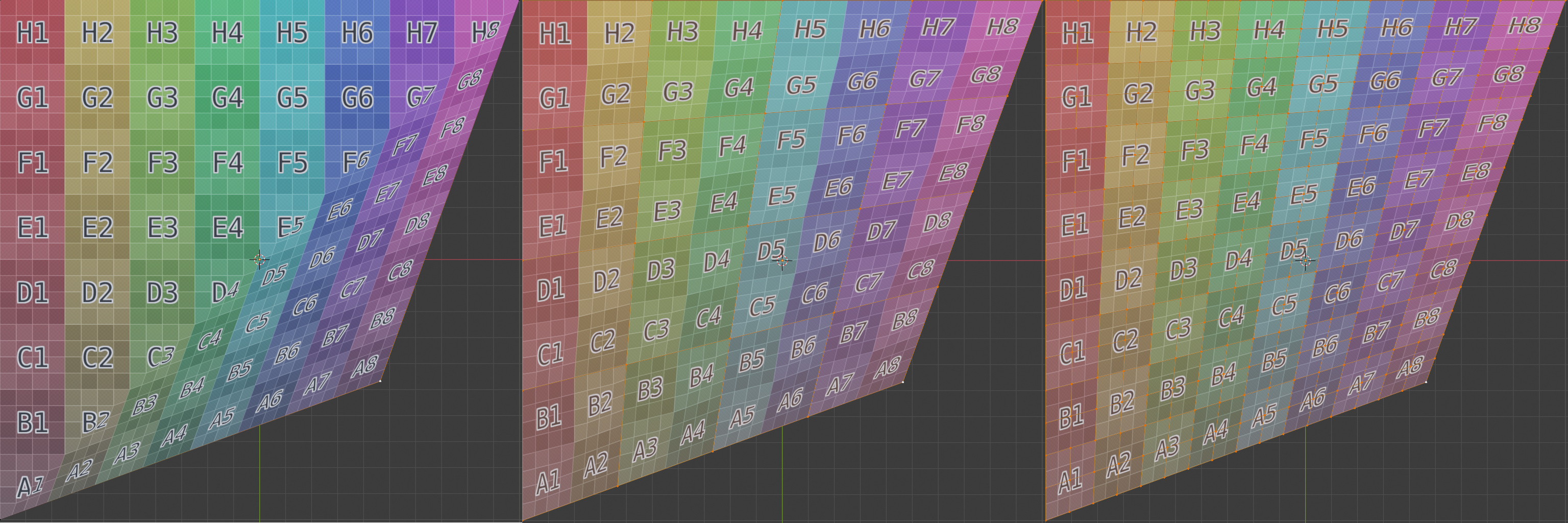 Quads subdivision to fix UV errors