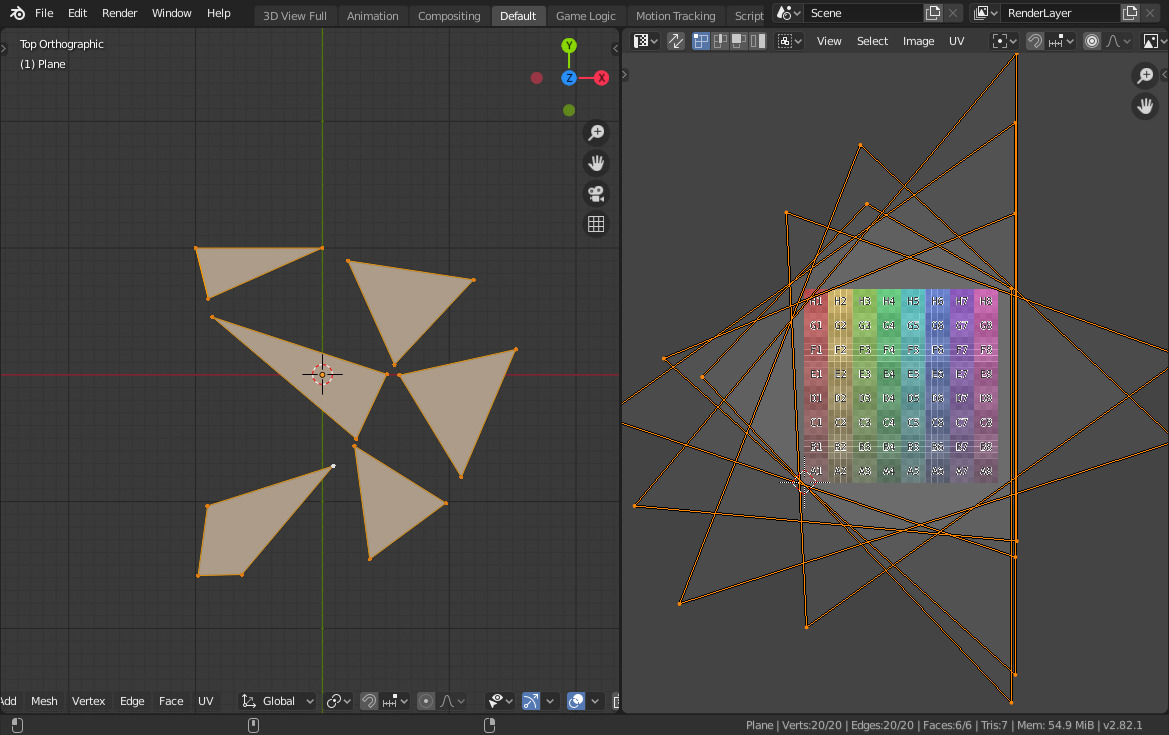 Les polygones dans Blender